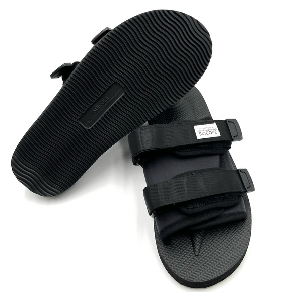 Suicoke Moto-Cab Nylon Slide Sandals - Black - Picture 5 of 8